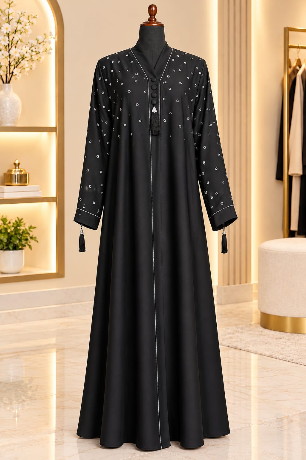 ✨ Luxury Embroidered Fancy Abaya