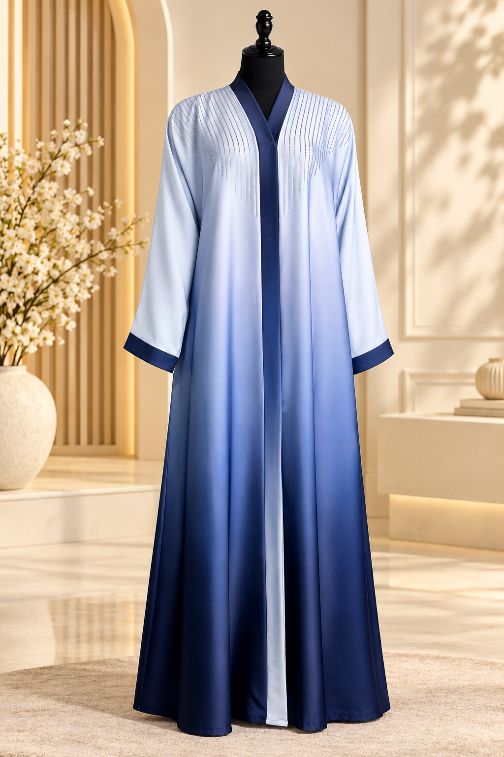 Black &amp; Mocha Luxe Abaya