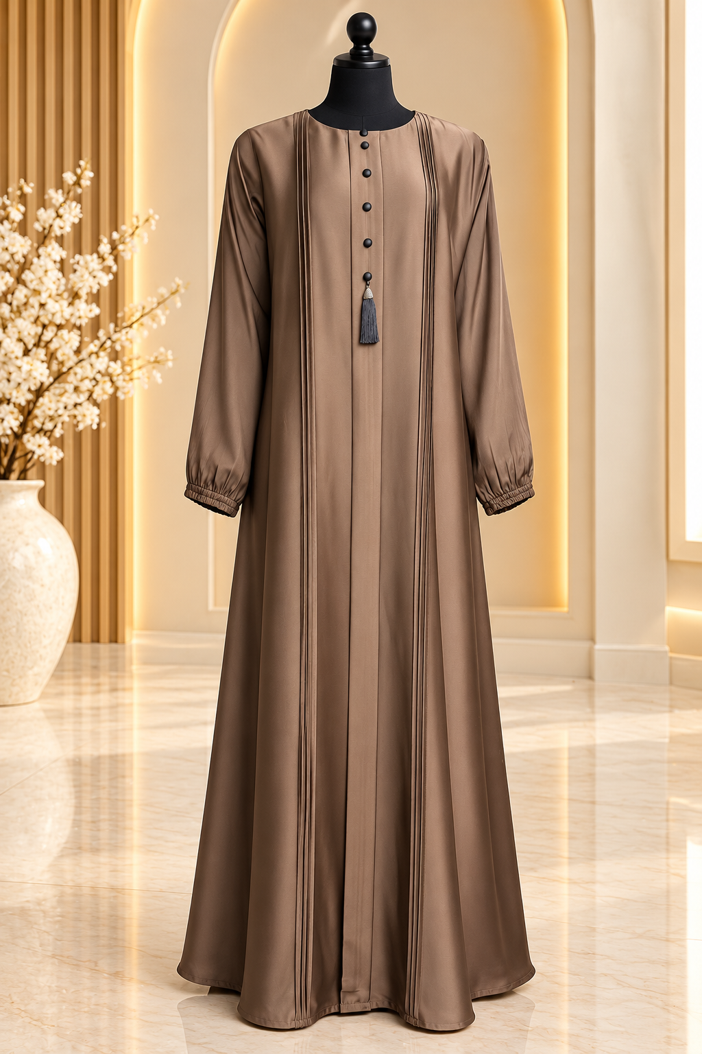 Mocha Taupe Signature Abaya