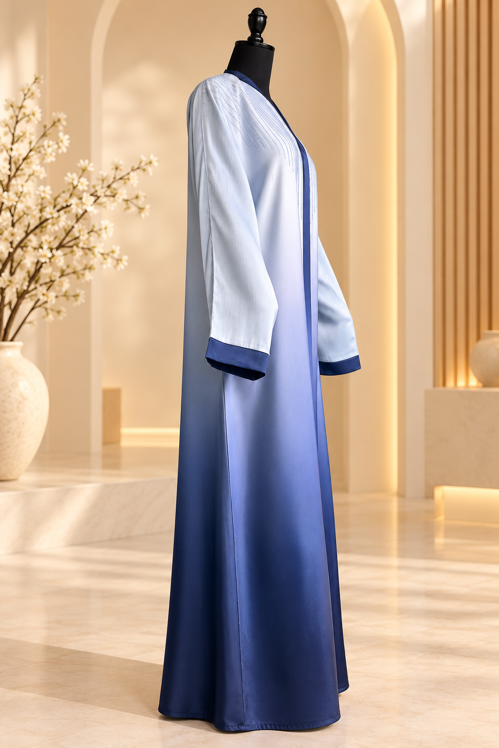Black &amp; Mocha Luxe Abaya