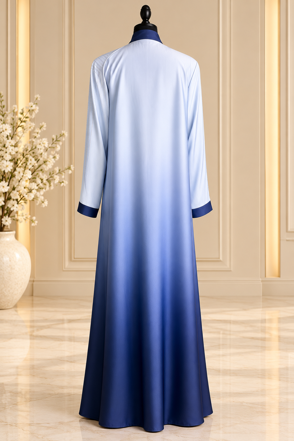 Black &amp; Mocha Luxe Abaya