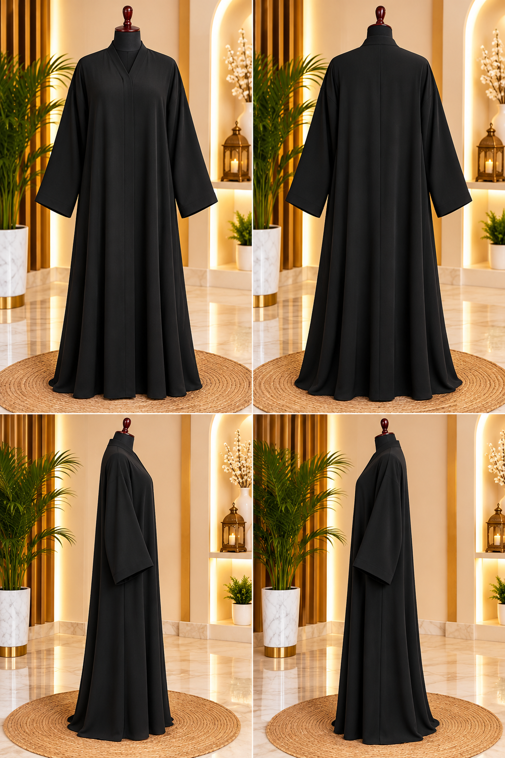 Midnight Grace Batwing Abaya